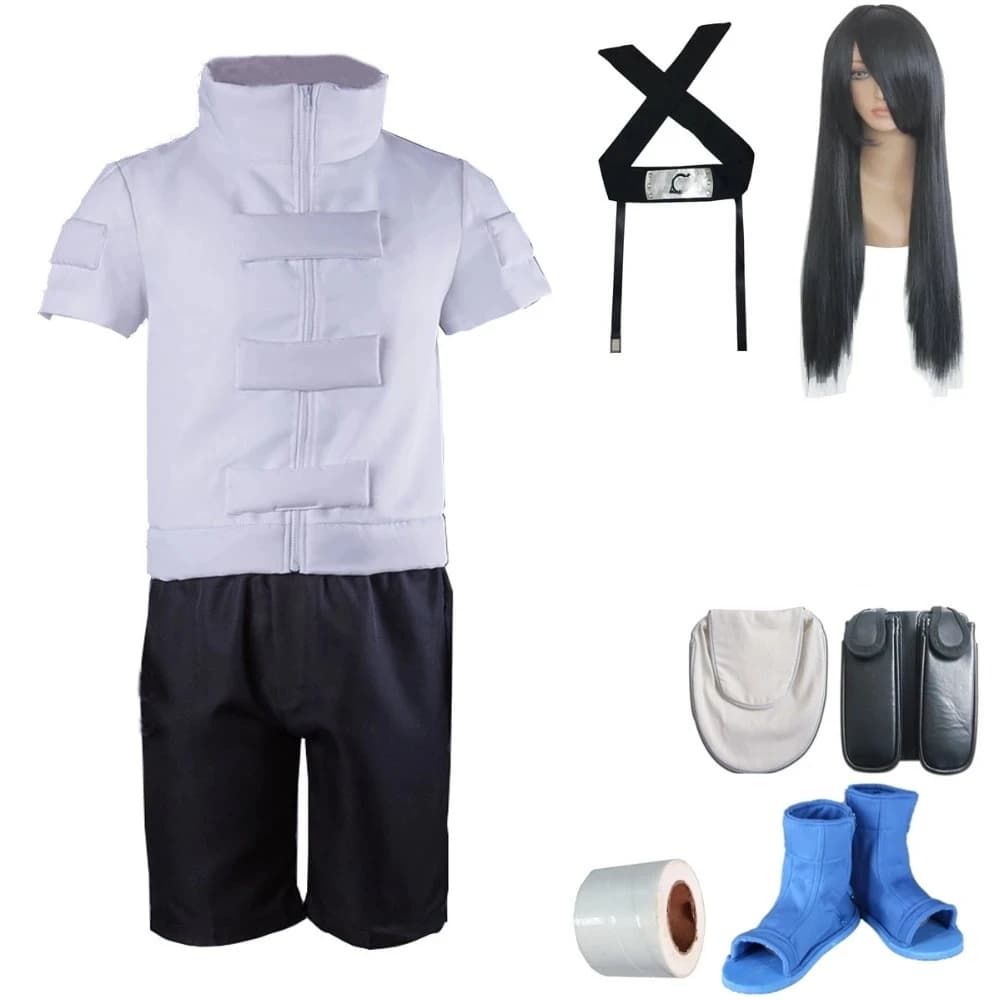 MMGG Anime Cosplay Hyuganejicosplay Costumi Parrucca con fascia Stivali blu Set per adulti Taglie forti Disponibile