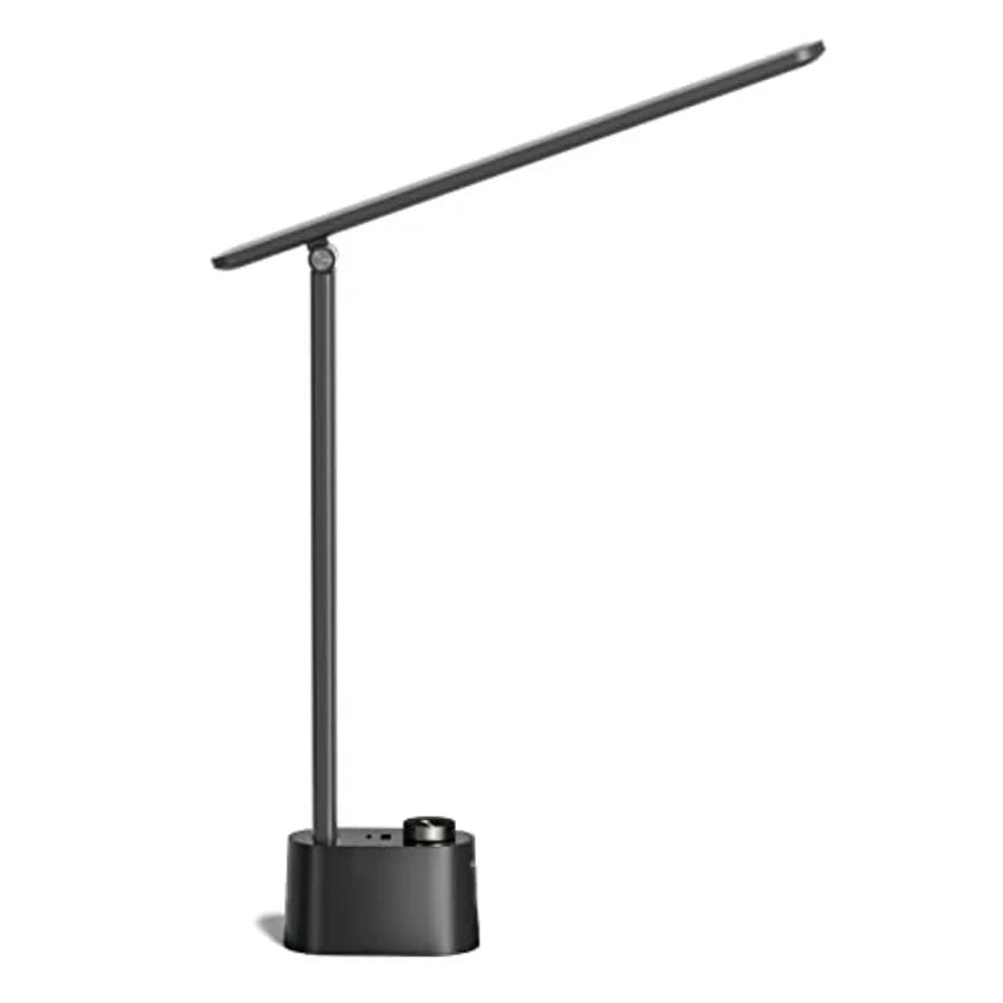 Sunturalux ™ Lampada da Scrivania LED con Porte di Ricarica USB HWT-H01 - Luce da Tavolo Dimmerabile a Regolazione Continua per Casa, Ufficio, Camera da Letto