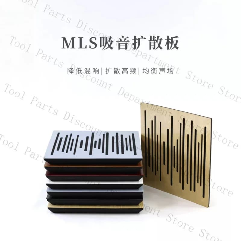 Pannello di diffusione assorbente in legno MLS Studio musicale di registrazione per ascolto HIFI, riduzione dell'acustica riverbero