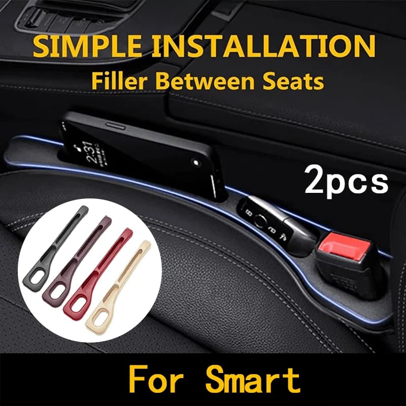 2Pcs Car Seat Gap Filler Side Seam Plug Strip Filling Strip For Smart Fortwo 451 450 453 Forfour EQ Cabrio Crossblade ROADSTER
