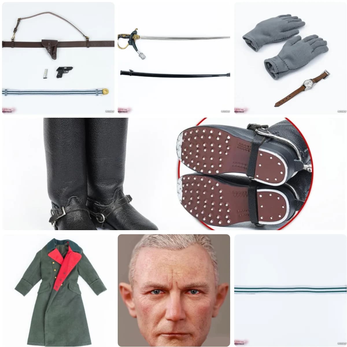 Hot Sales 1/6th Soldier Doll Male DID GM656 Man Head Sculpt Carving Dress Pant Waist Belt Hollow Shoe Toys Model For 12" Figure