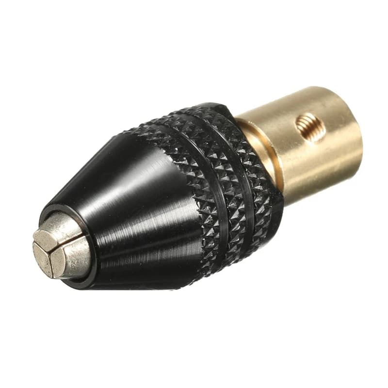 Set di 9 Pinze per Mandrino A02M da 0,5-3 mm con Morsetto per Mandrino da 3,17 mm per Trapano, Kit di Utensili con Pinze per Trapano ad Asse in Rame