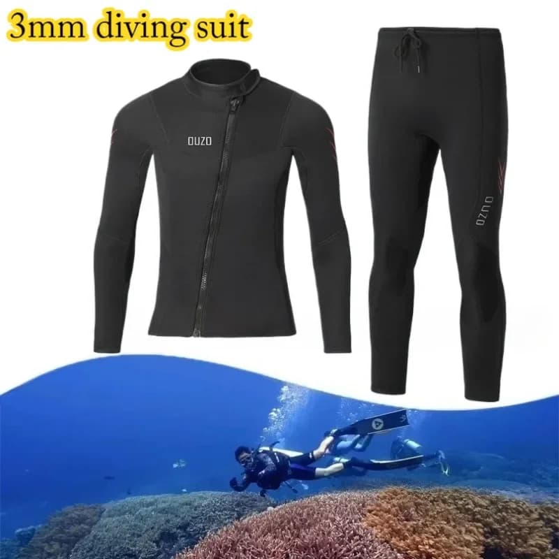 Nuova Muta Subacquea in Neoprene da 3MM per Uomo e Donna, Calda, Elastica, per Immersioni, Surf, Snorkeling e Sport Acquatici