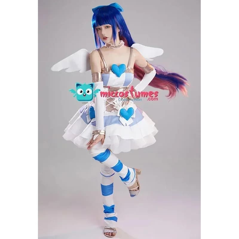 Miccostumes Calza da donna Costume da angelo Abito ala con set completo di accessori per costumi cosplay di Halloween;6,r'8;p'