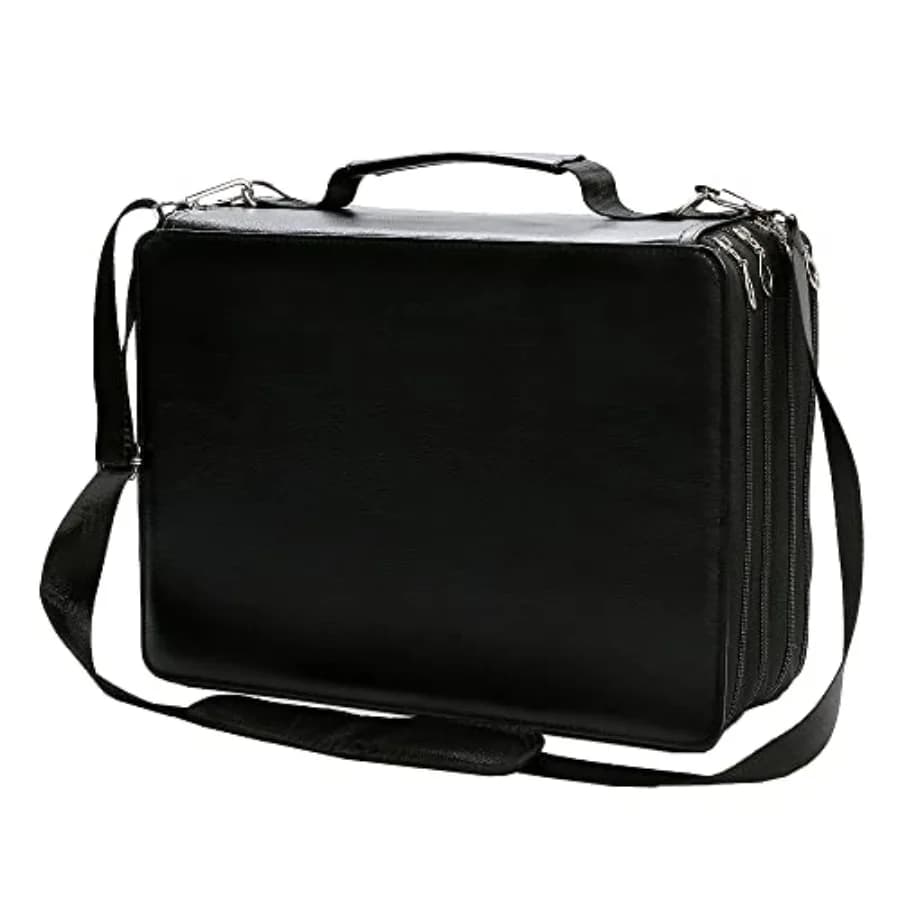 Astuccio Organizzatore per Pennarelli con Scomparti, Grande Capacità, Portatile con Pratico Portaoggetti Avvolgibile, Porta Matite Acquerello e Penne Gel Multistrato