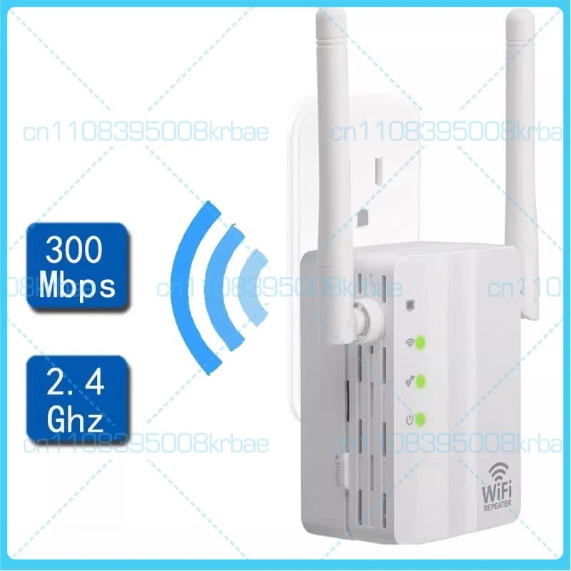 Ripetitore WiFi Wireless 300Mbps, Amplificatore di Segnale, Estensore di Rete