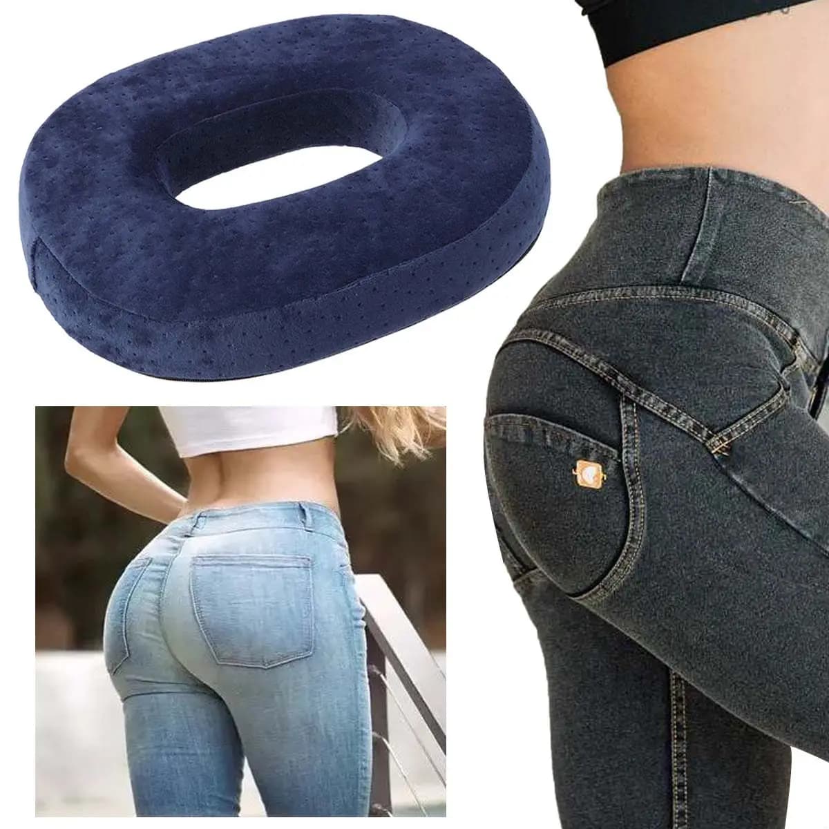 Cuscino Ergonomico Premium in Memory Foam a Lento Ritorno, Traspirante e Antiscivolo, per Sedia da Ufficio, Casa, Caffetteria, Lunga Durata