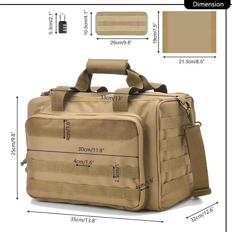 Borsa Tattica Multifunzionale da Esterno, Borsa a Tracolla Sportiva di Grande Capacità, Zaino Tattico Monospalla