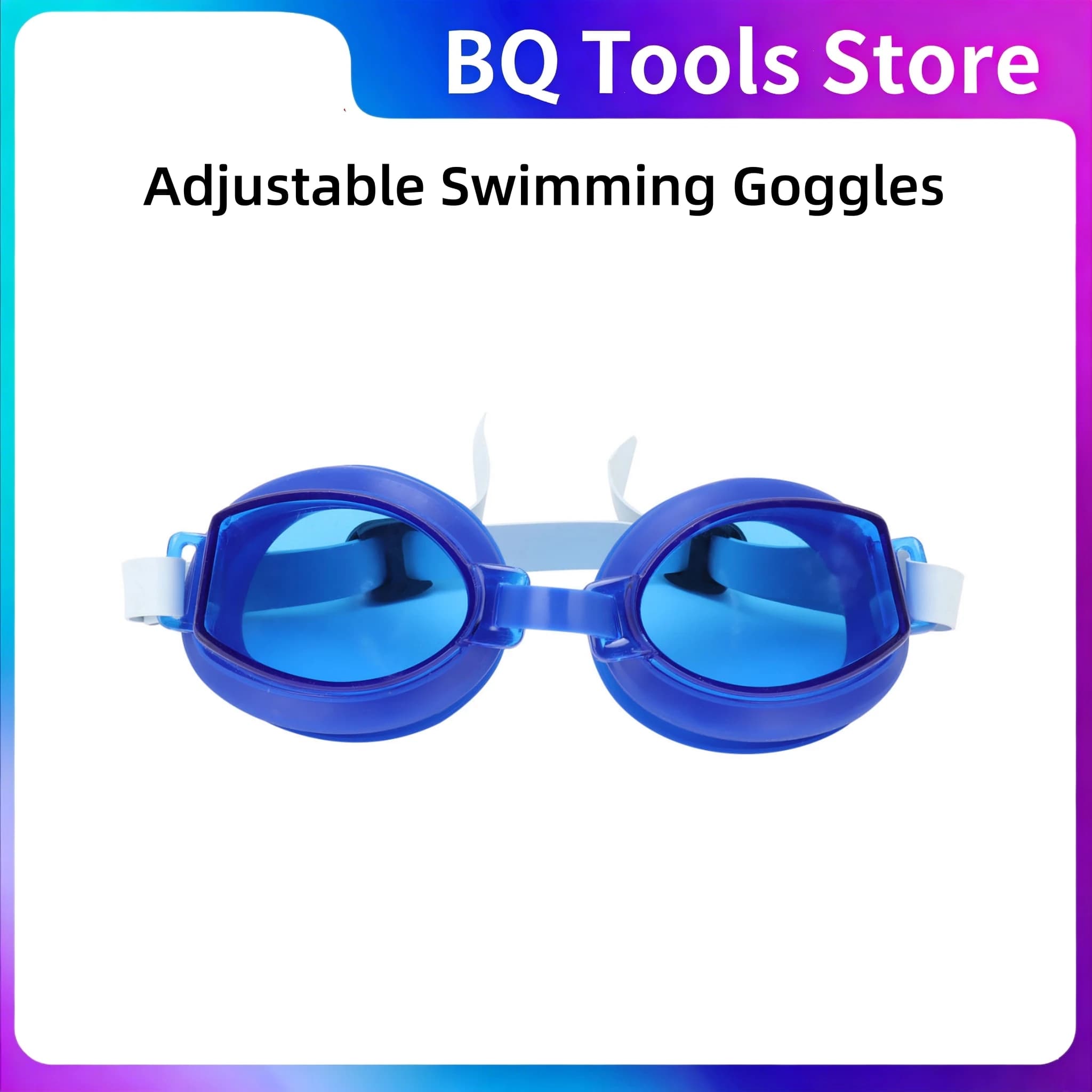 Occhialini da Nuoto per Bambini con Tappi per le Orecchie e Clip Nasale, Occhialini Regolabili per Bambini