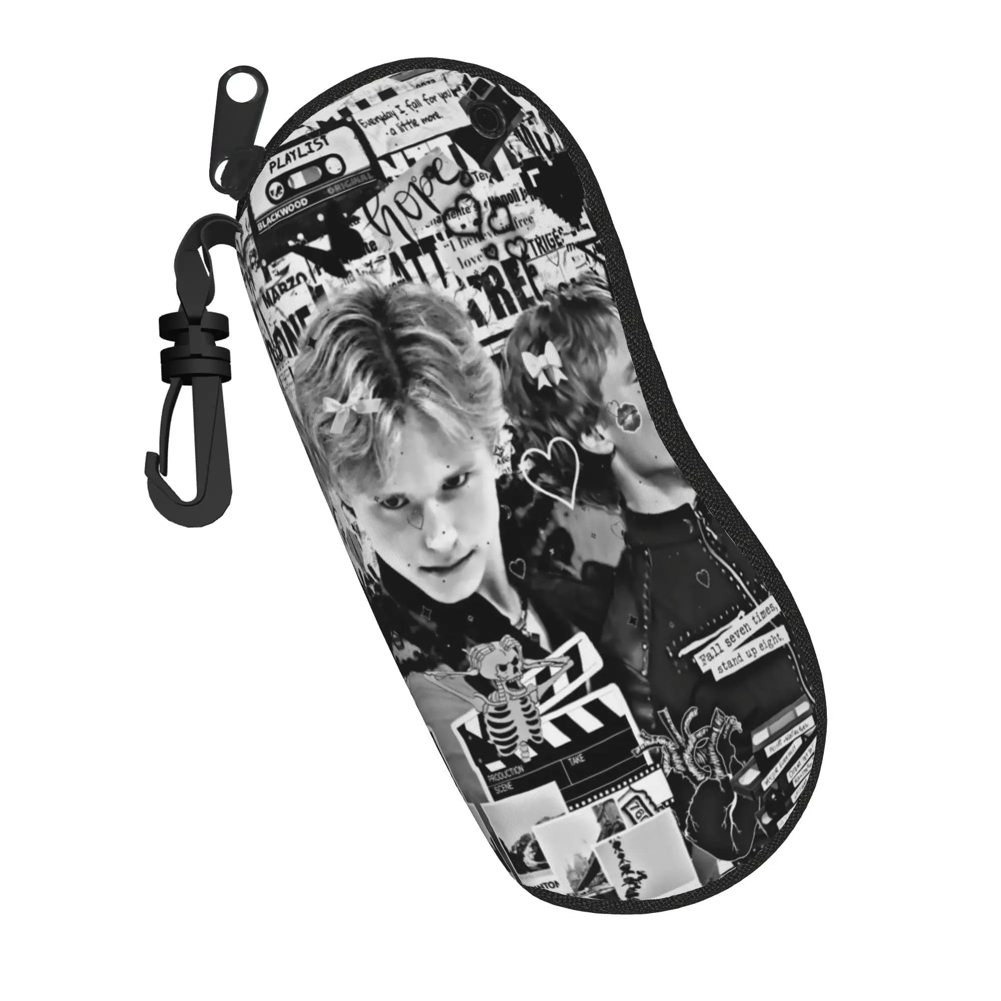 Custodia per Occhiali Kawaii Ilia Malinin Ice Art Figure Skating Quad Jump con Stampa, Accessori, Scatola Anti-Pressione per Occhiali