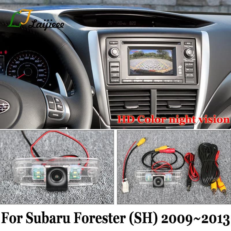 Per Subaru Forester SH 2009 2010 2011 2012 2013 schermo originale telecamera retromarcia grandangolare HD per visione notturna