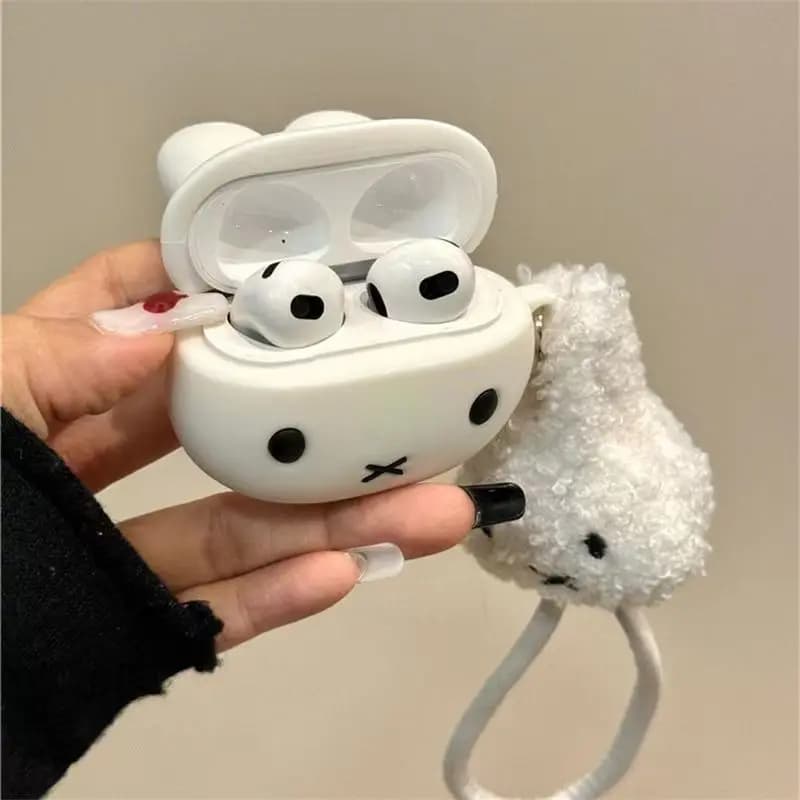 Kawaii Miffy Airpods4 Protective Case for 1/2-generation Wireless Silicone Earphones Pro3 Birthday Gifts