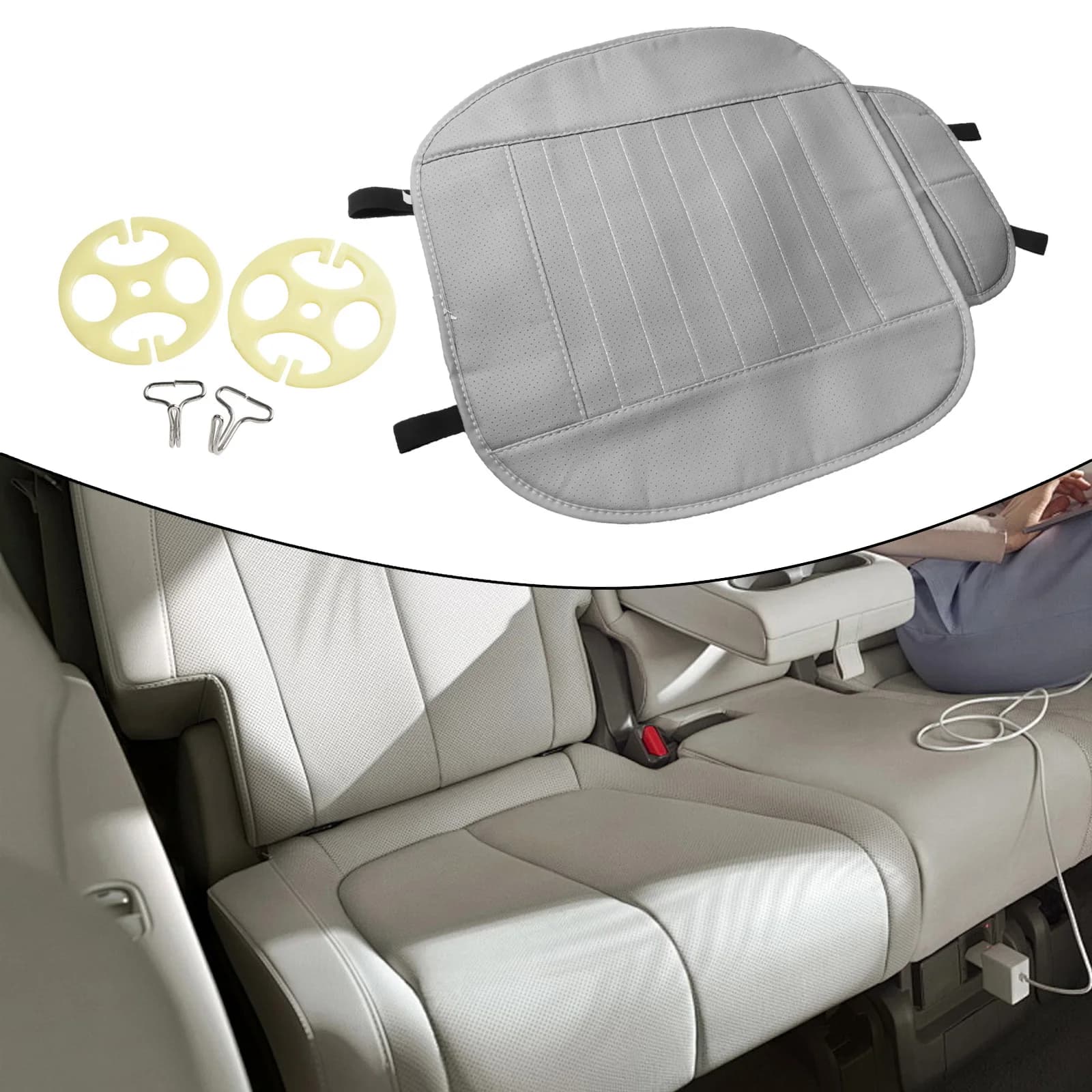Cover Car Seat Cushion Four Seasons Carbon Front PU Leather Chair Comfortable Accessory Auto Cover Car Seat Cushion