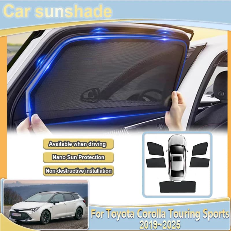Per Toyota Corolla Touring Sport E210 2019 ~ 2025 Maglia Parasole Scudo Parabrezza Tenda Finestra di Automobile Visiera Parasole Accessori Auto