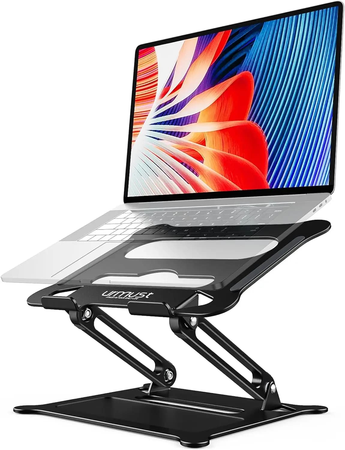 Supporto Regolabile per Laptop, Rialzo Portatile per Computer Compatibile con Tutti i Portatili da 10-15.6 Pollici (Nero)