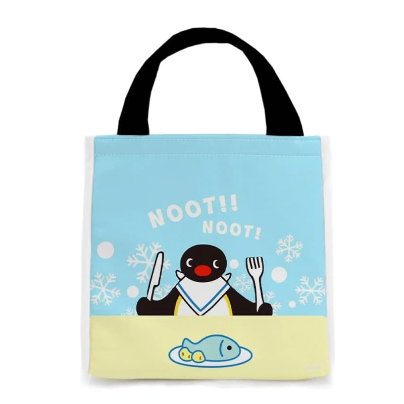 Simpatico pinguino per bambini, design a forma di cartone animato, borsa termica per il pranzo, borsa per il pranzo da donna, ecologica, per pendolari