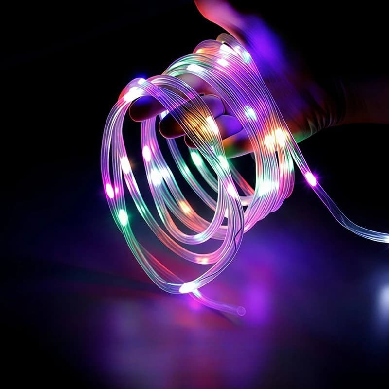 Rainbow LED Light Strip Neon Circular Tube Decorative Lighting for Trees Suitable for Party Decorations
