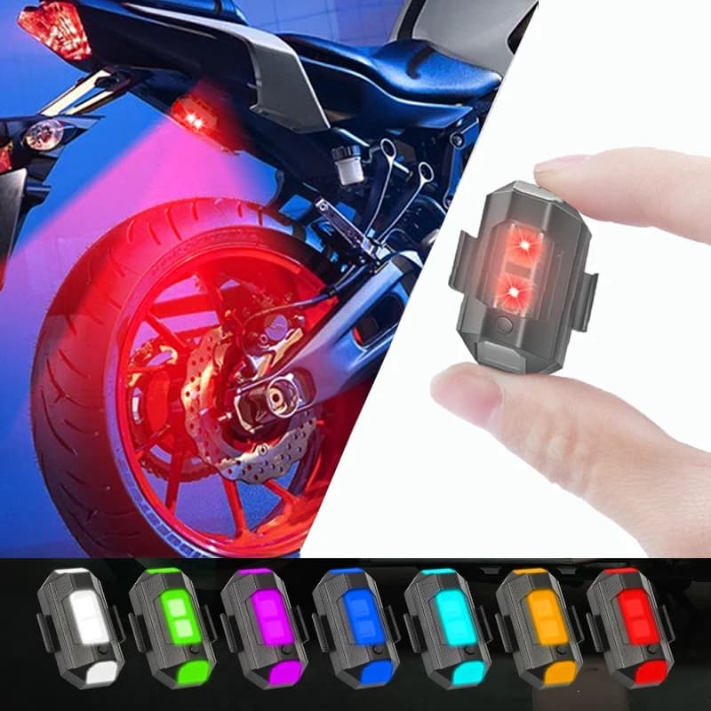 Motorcycle Light Drone Stroboscopic Light 7 Colors Mini USB LED Anti-collision For Bike Air Flight Night Flashing Signal Warning