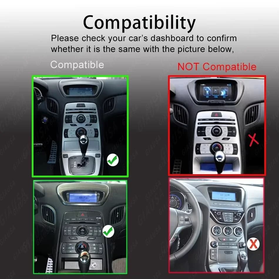 Per Hyundai Rohens Genesis Coupe Android Smart System Autoradio Stereo automatico Lettore multimediale Navigazione GPS Bluetooth Carplay