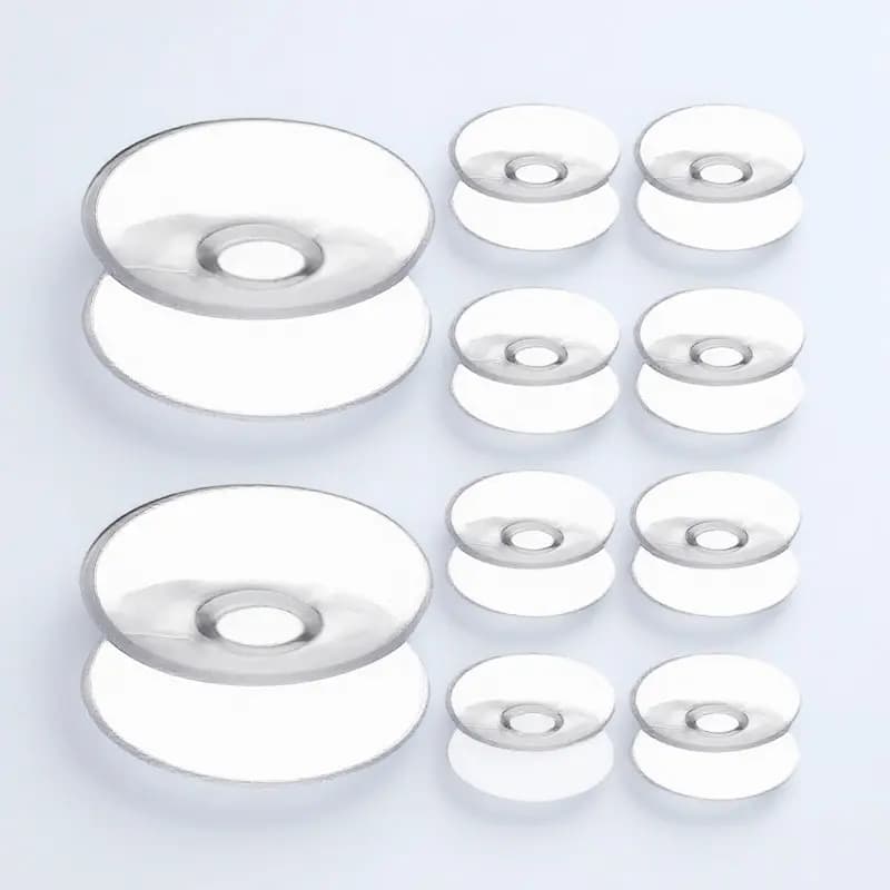 10Pcs Double Sided Suction Cups 30Mm Suction Pads Glass Mirror Holder Cushion Plastic Pads Home Office Bathroom