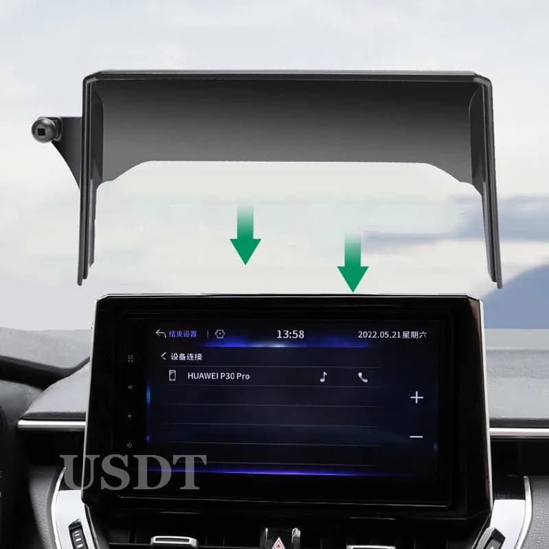Misura per Toyota Corolla Cross XG10 2022 2023 2024 Accessori Supporto per telefono cellulare per auto Staffa di navigazione GPS Caricatore wireless