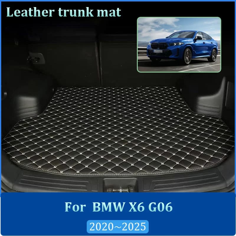 Tappetini per Bagagliaio Posteriore per BMW X6 G06 2020~2025, Rivestimento Impermeabile Facile da Pulire, Accessori Interni per Auto