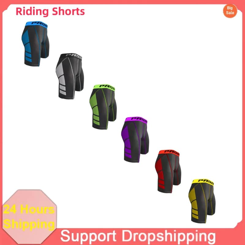 1PC Men's Compression Shorts Gym Running Shorts Training Fast Drying Comfortable Pants Hiking Jogging Fashionable Cycling Shorts