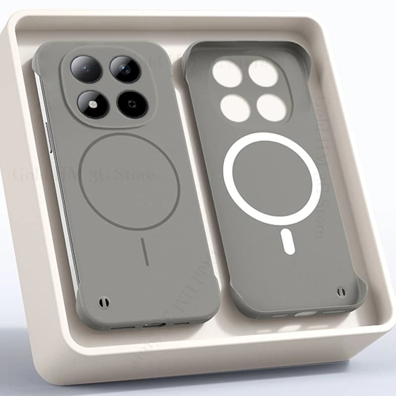 Per Magsafe Custodia rigida senza cornice per Redmi Note 15 Pro Plus Caricatore wireless Cover opaca senza bordi per Redmi Note15 14 Pro Plus