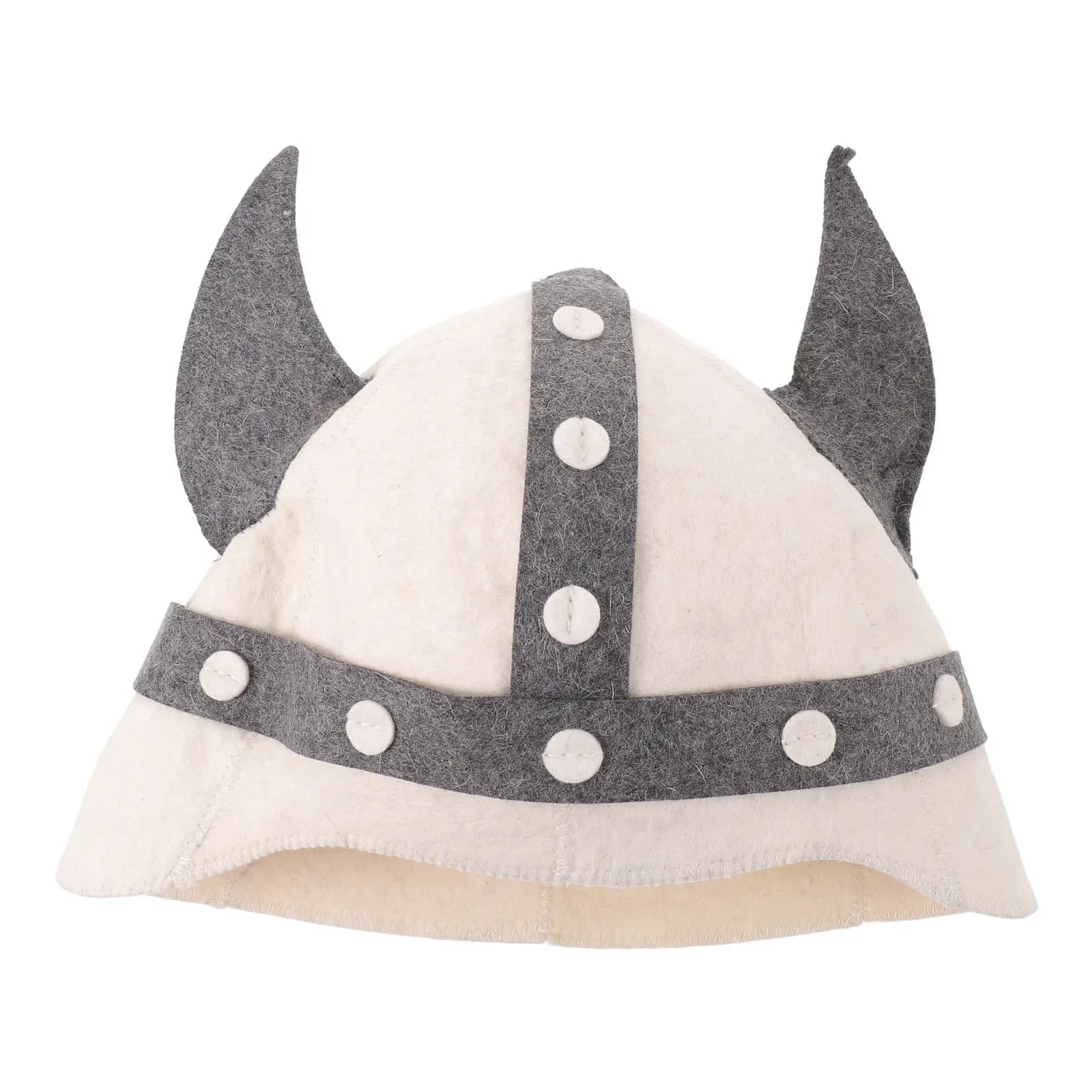 Cappello da sauna in feltro di lana stile corno vichingo, protezione dal calore, per bagno russo Banya, spa, copricapo per uomo e donna, accessori essenziali per la sauna