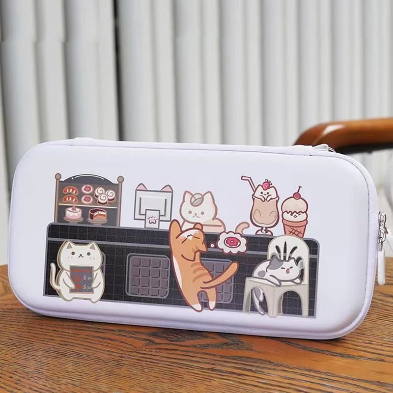 Custodia protettiva OLED per interruttore cartoon Custodia protettiva da viaggio Custodia da trasporto Borsa con copertura a forma di coniglietto carino per console NS Nintendo Switch