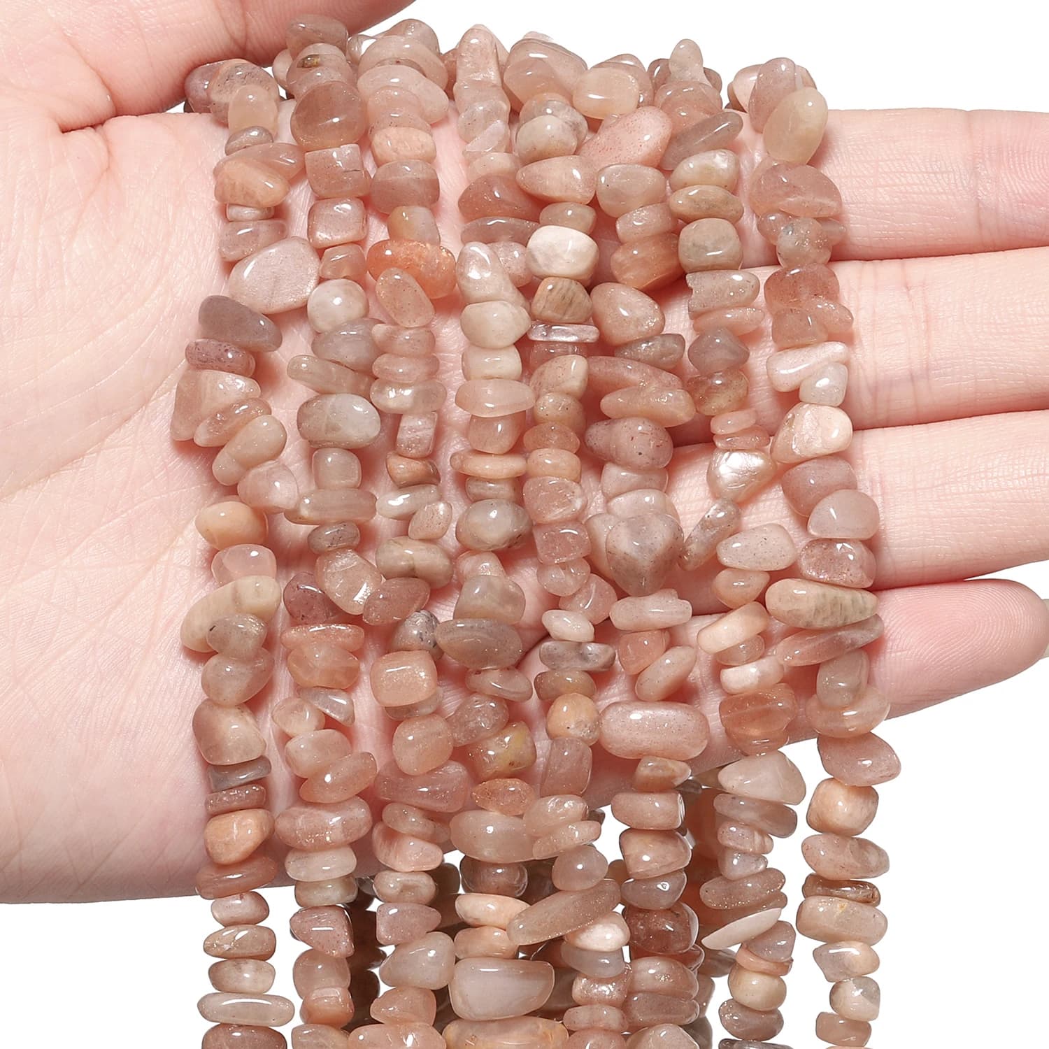 5-8mm Irregolare Pietra Naturale Sunstone Perline Ghia Perline Sparse per la Creazione di Gioielli Forniture FAI DA TE Pendenti E Ciondoli Braccialetto Accessori 15''