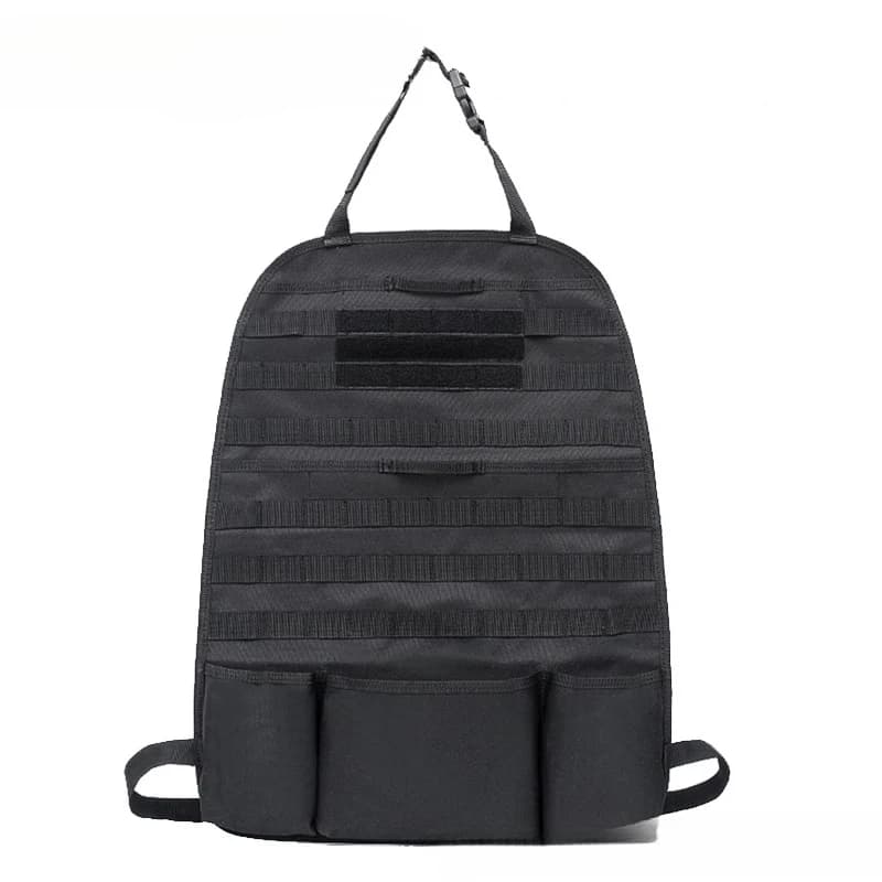 MOLLE Car Seat Back Storage Panel Oxford Cloth Universal Vehicle Organizer for Outdoor Camping Travel Accessory