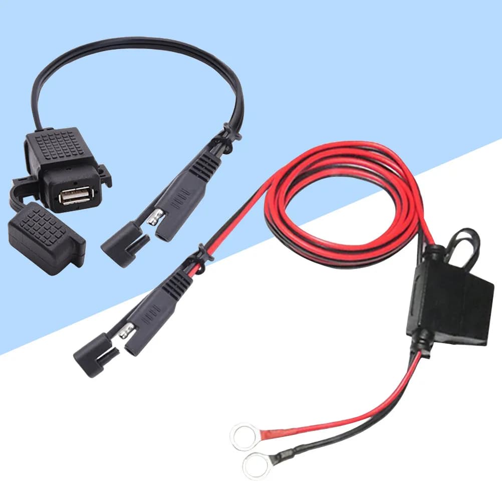 Caricabatterie USB per Moto, Adattatore Universale 12-24V per Smartphone, Tablet, GPS, Mp3, Mp4