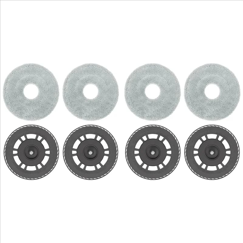 ABMH-4X Piastre di ricambio per la pulizia del pavimento per Dreame L10S Pro Ultra Heat, L20 Ultra, X40 Ultra, ricambi per robot aspirapolvere