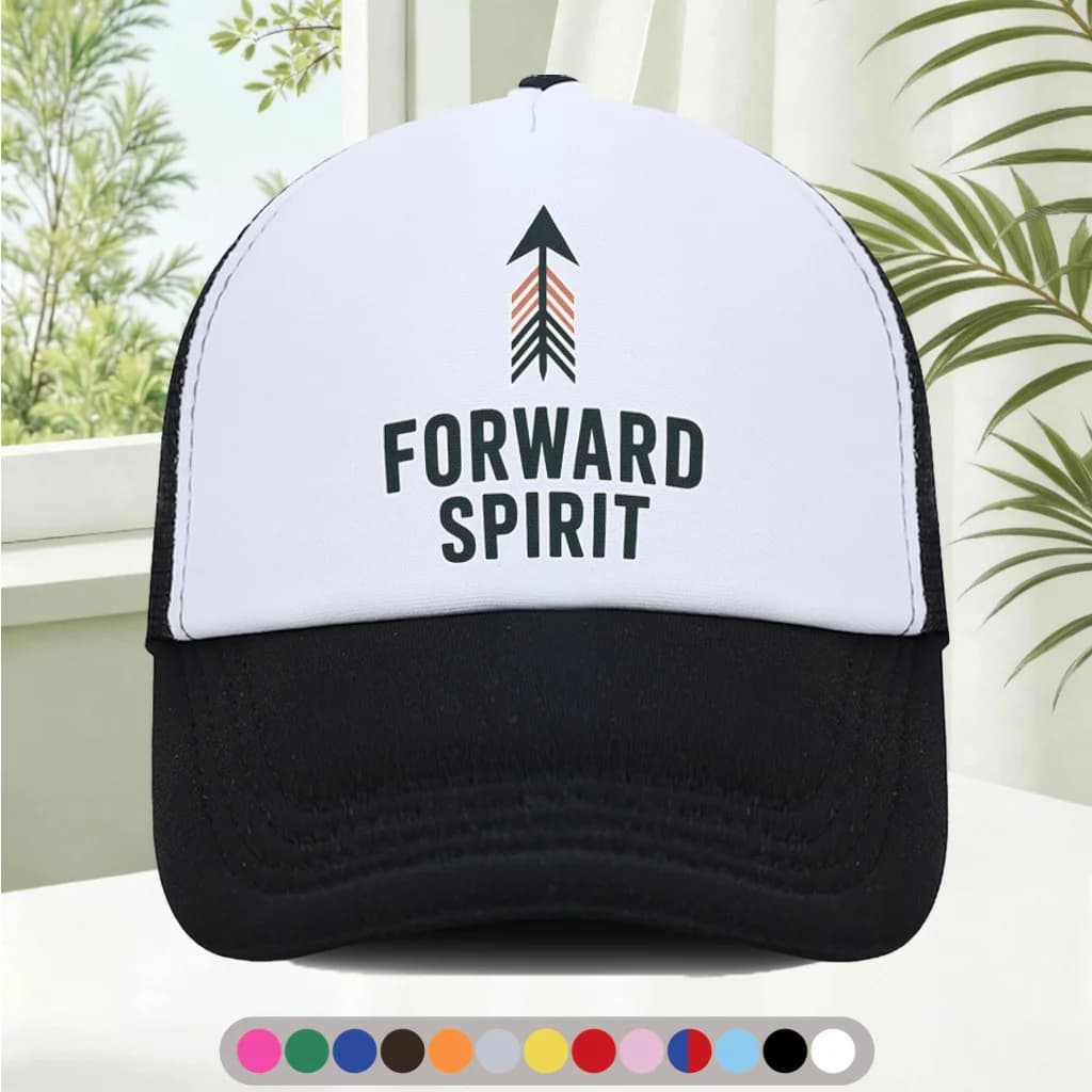 Cappello Trucker Americano in Rete Stampata, Berretto alla Moda con Visiera Morbida in Poliestere, Cappello da Baseball in Rete per Tutte le Stagioni