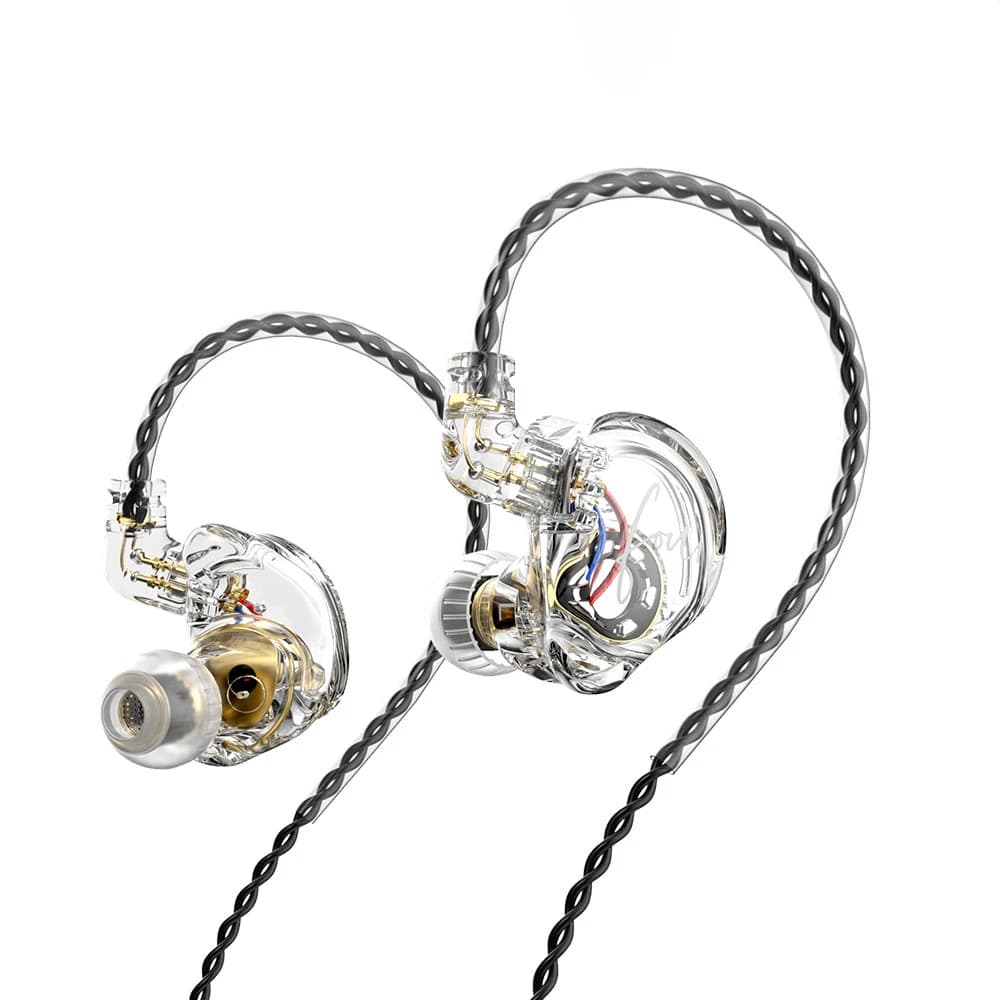 TRN CS4 HIFI IEM 10mm Dynamic Driver In-Ear Monitor Headphones Sports earphones with detachable cable