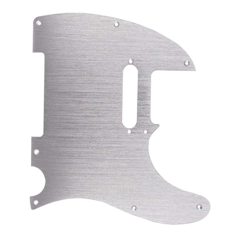 Nero 8 fori Tele Guitar Pickguard Metal Pick Guard per sostituzione battipenna Telecaster Standard