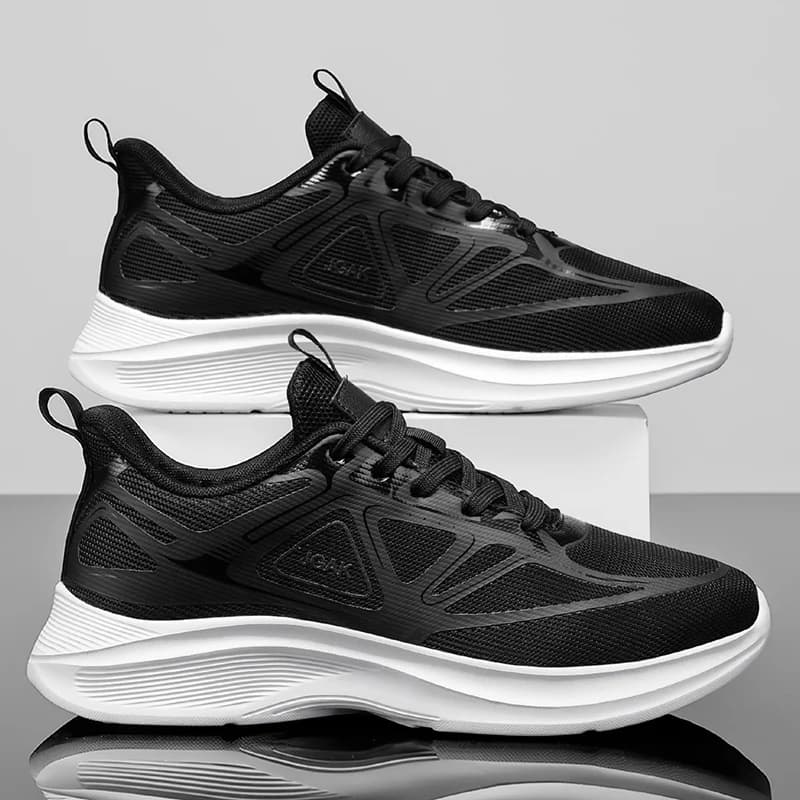 Men Sneakers Trendy Mesh Comfort Versatile Soft Sole Cushioning Anti Slip Spring New Outdoor Running Fitness Shoes Large Size