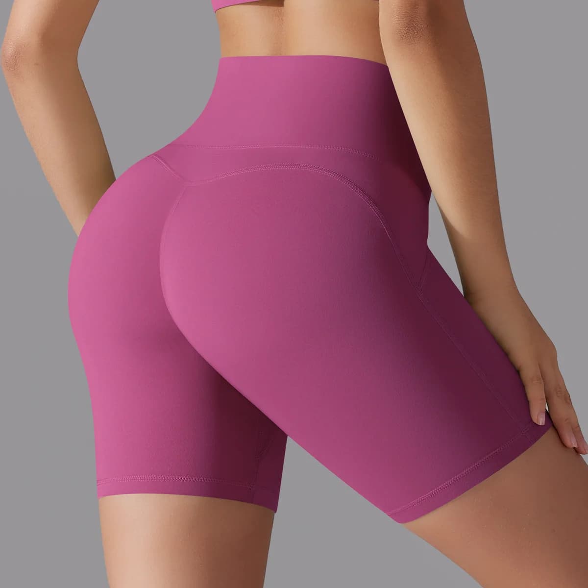 Briarwooda Women High Waist Yoga Shorts Breathable Soft Stretch Summer Running Cycling Gym Workout Shorts