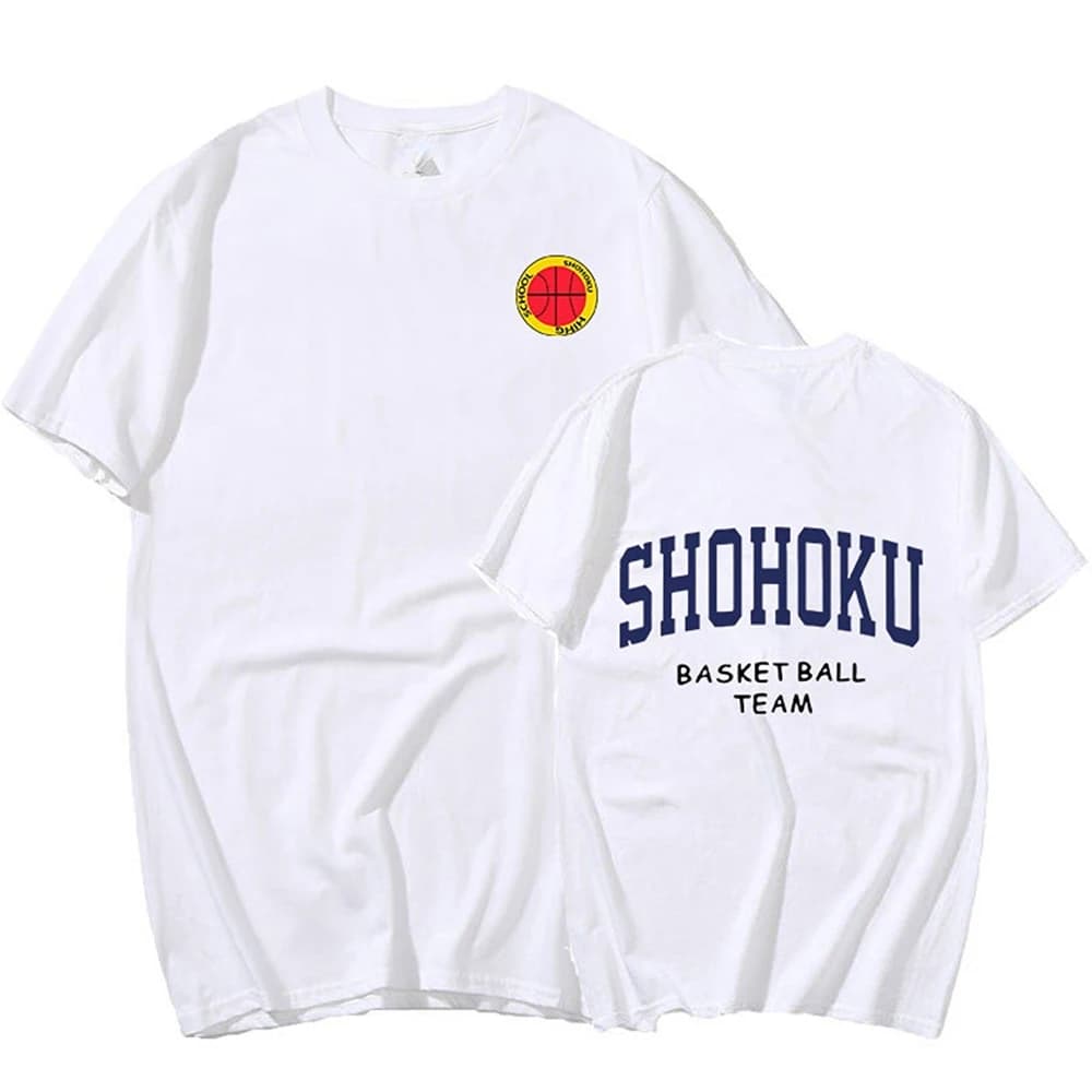 Sakuragi Hanamichi Stampa T Shirt Anime Giapponese Slam Dunk Shohoku Basket Ball Team T Shirt Cosplay Abbigliamento Unisex Top streetwear