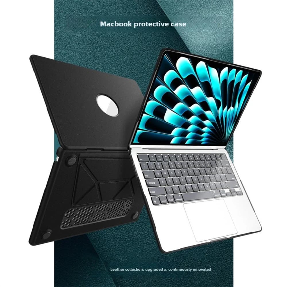 Per MacBook Air 15 Custodia 2025 M4 Modello A3241 M3 15.3 M2 Supporto per laptop in pelle PU per MacBook 2020-2025 Air 13.6 Pro 13 14 16.2