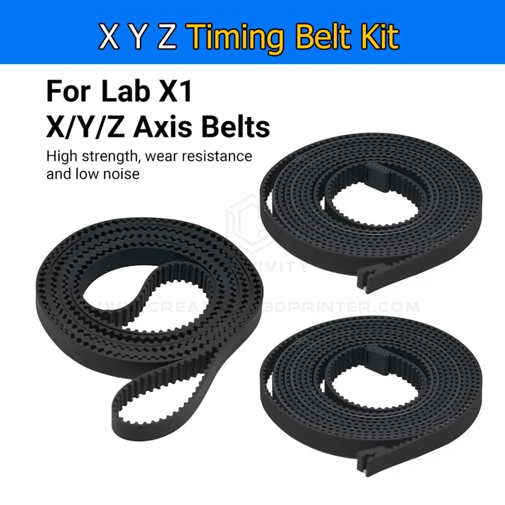 Kit Cinghia di Sincronizzazione Asse X1 P1P P1S XYZ Bamboo Lab 2GT 6mm 1142/1442mm in Gomma Fibra di Vetro Resistente ad Alta Temperatura e all'Usura