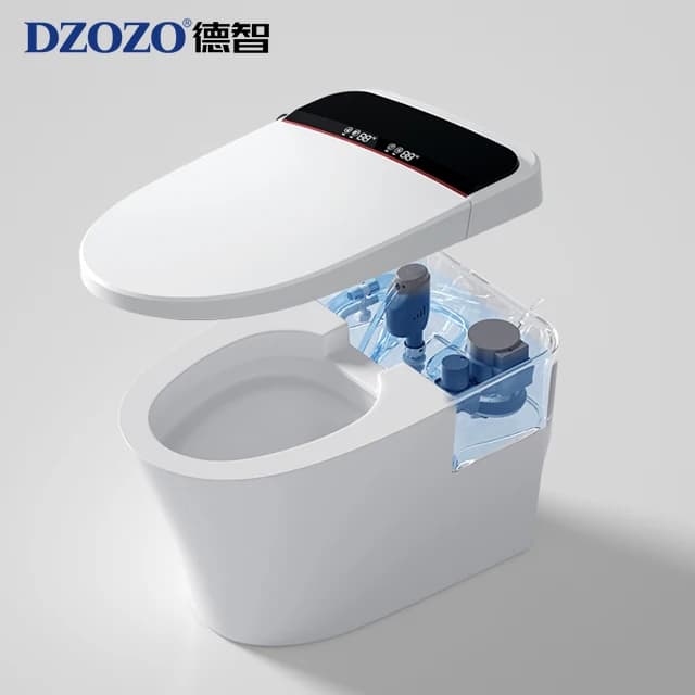 Offerta Speciale: WC Automatico Intelligente di Lusso per Ufficio e Hotel, Tutto in Uno con Scarico a Parete e Funzione di Controllo Remoto Avanzata