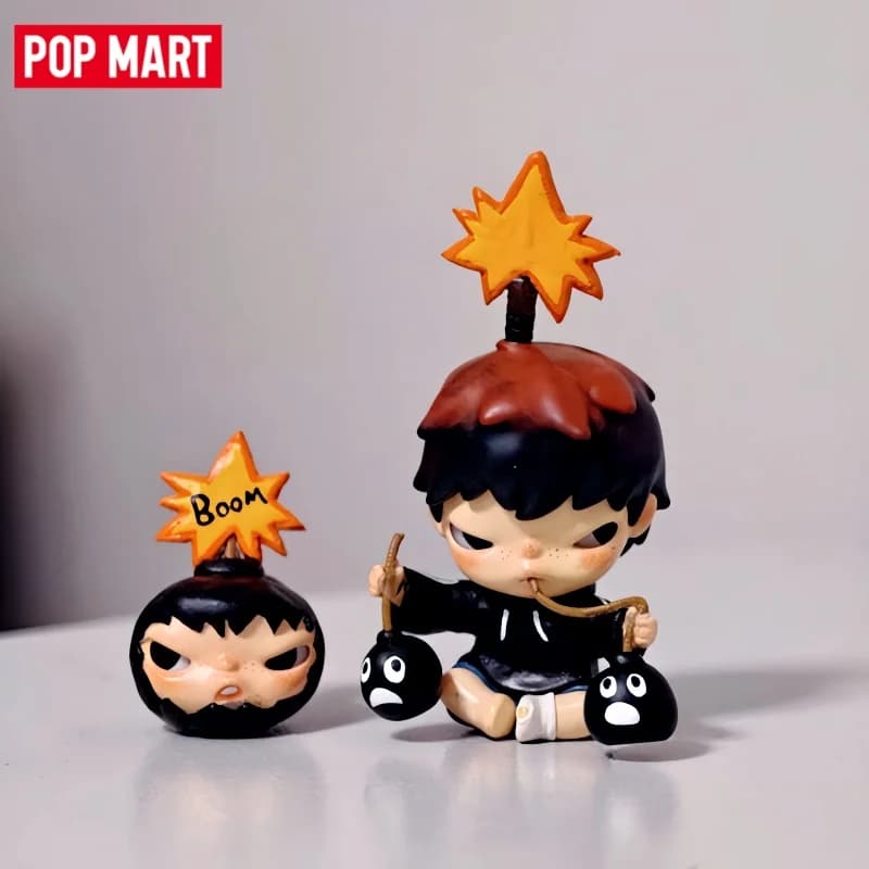 New POP MART Hirono X The Hundreds Figure Series Singapore Limited Blind Box Anime Figure Hanging Card HomeDecor Trendy Gift Toy