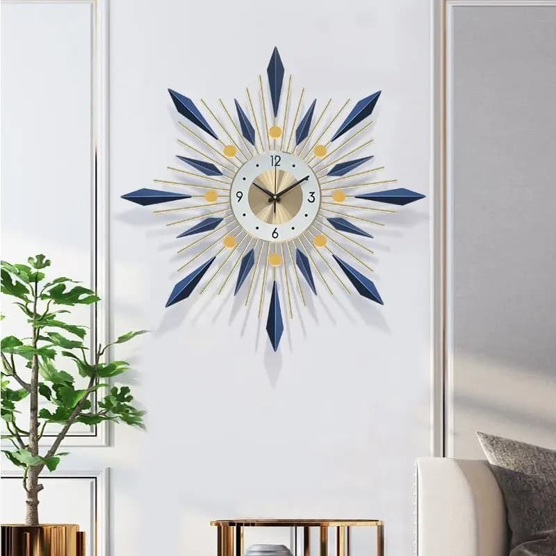 Orologi da parete di lusso Stili scandi e orientali moderni - Ferro battuto per soggiorno, camera da letto, sala da pranzo