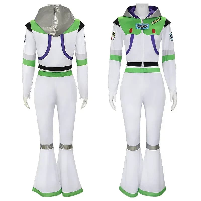 Costume da Guerriera Spaziale Femminile 2026 - Set Abito Avventura Sci-Fi per Feste Cosplay
