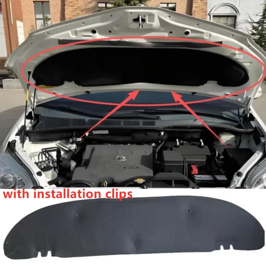 Engine Hood Insulation Pad Heat Shield Blanket cover For Toyota Sienna 2011-2020