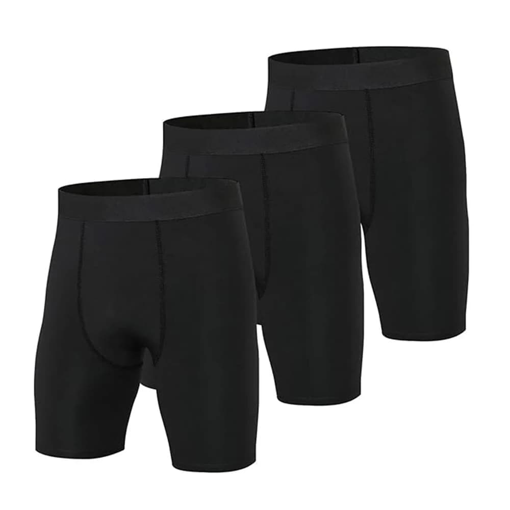 Pack of 3 men's compression shorts basketball Running Athletic Underwear Boxer slip Performance Workout Sports Baselayer pantyhose