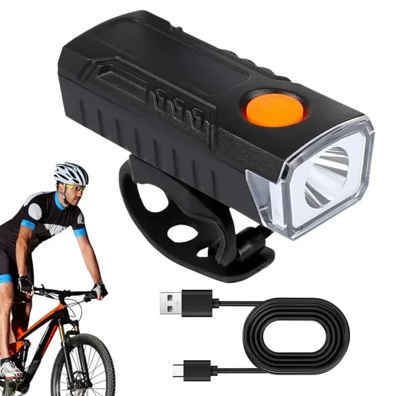 Set di luci per bici Luce anteriore con fanale posteriore USB LED ricaricabile impermeabile Faro per bici Luce per bicicletta Accessori per biciclette