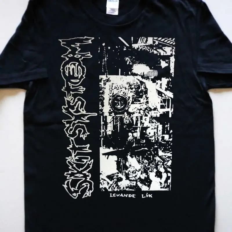 SKITSYSTEM Levande piace la maglietta HARDCORE ROCK PUNK Maglietta unisex
